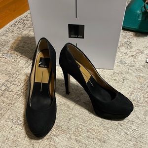 Black Closed Toe High Heels